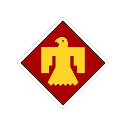 45th Infantry Division Thunderbird (U.S. Army) Transparent STICKER Die-Cut Vinyl Decal 3 Inch - The Sticker Space