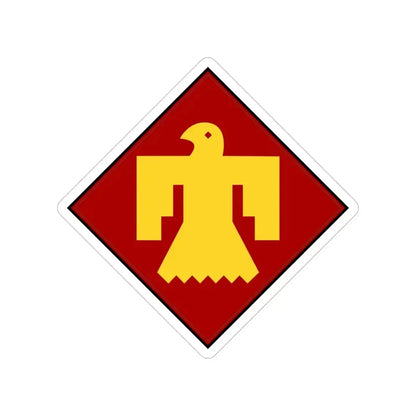 45th Infantry Division Thunderbird (U.S. Army) Transparent STICKER Die-Cut Vinyl Decal 4 Inch - The Sticker Space