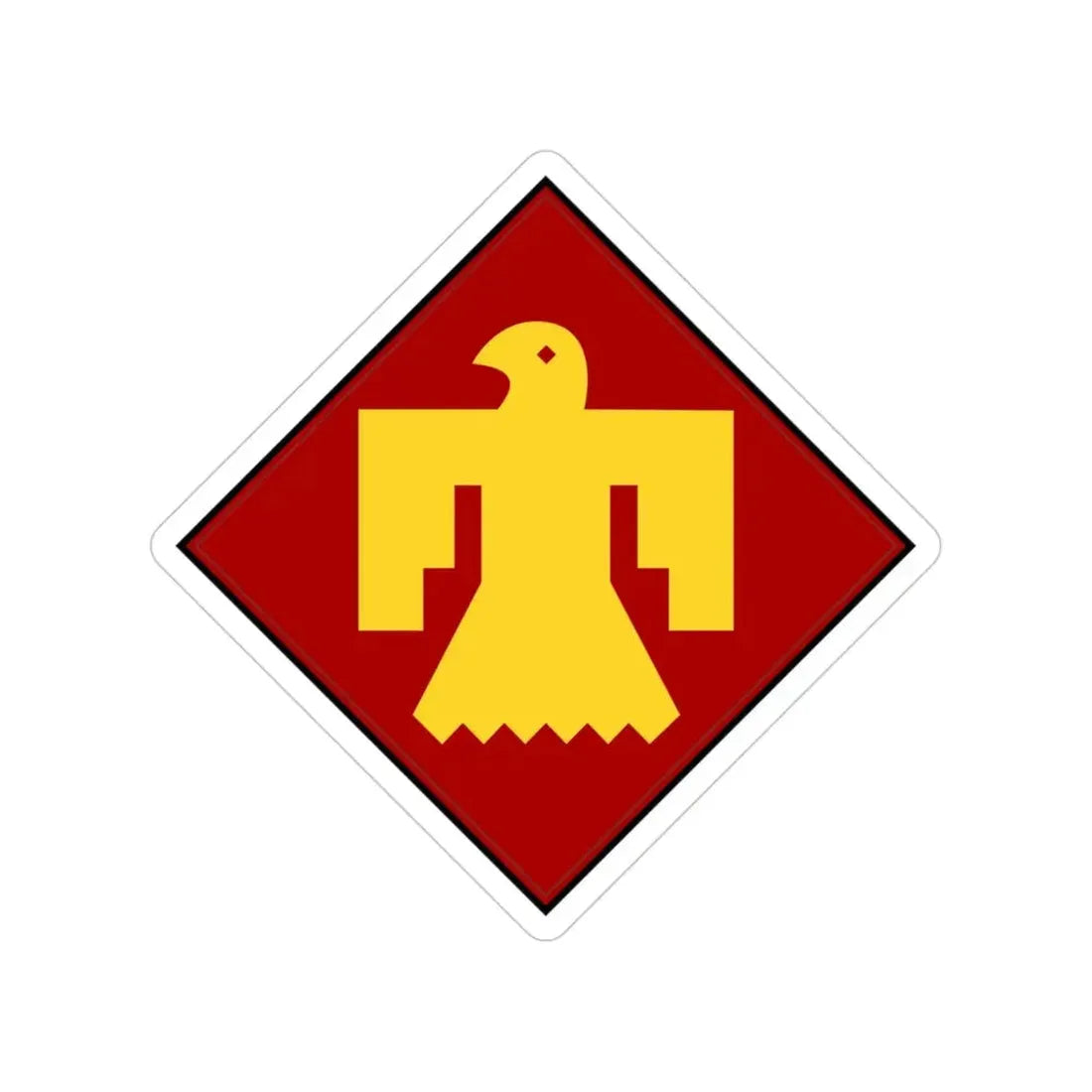 45th Infantry Division Thunderbird (U.S. Army) Transparent STICKER Die-Cut Vinyl Decal - The Sticker Space