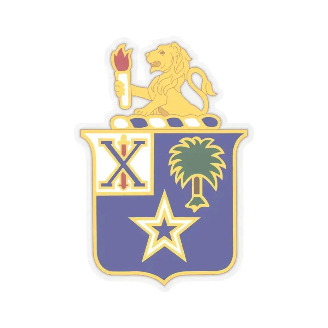 45th Infantry Regiment (U.S. Army) STICKER Vinyl Kiss-Cut Decal 3 Inch Transparent - The Sticker Space