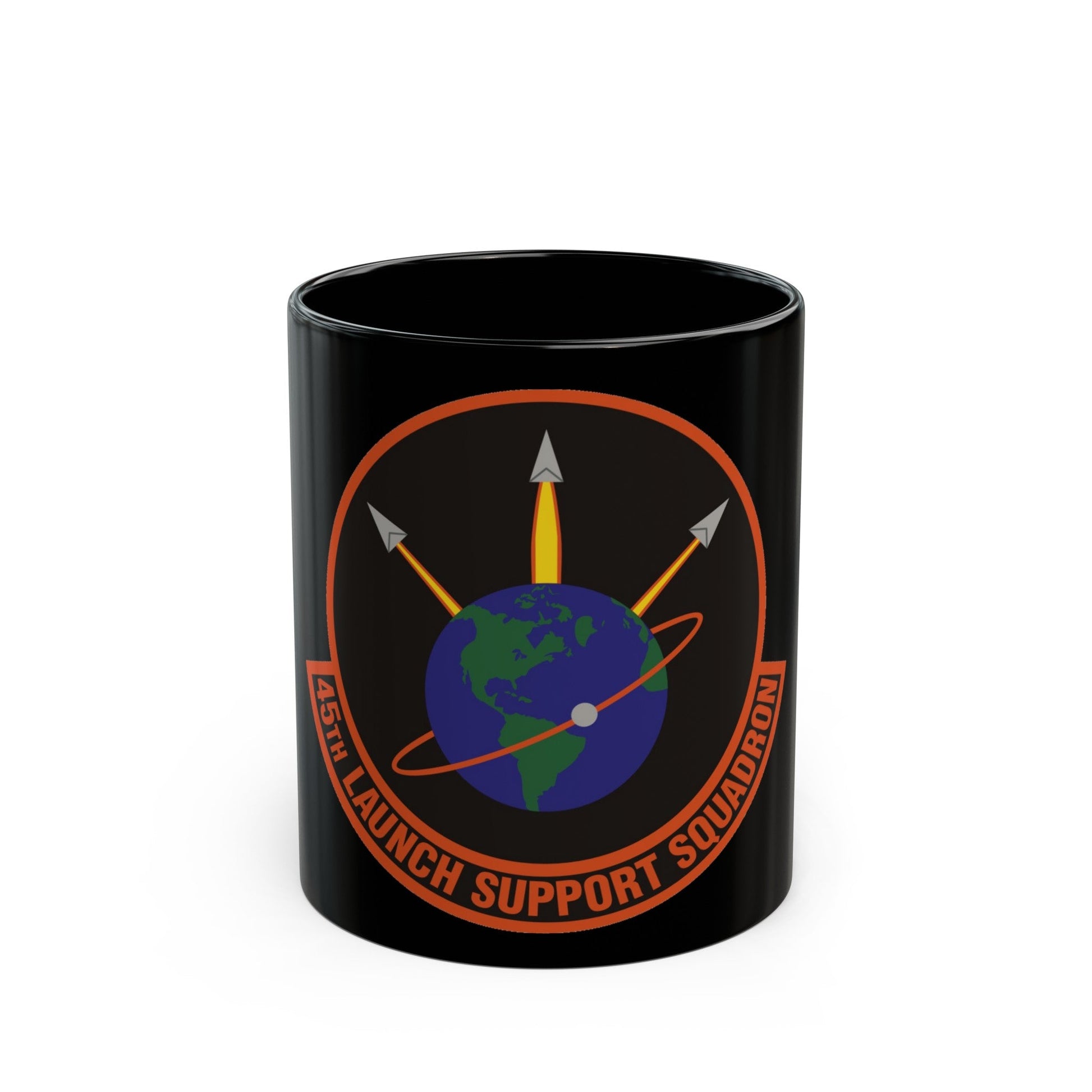 45th Launch Support Squadron (U.S. Air Force) Black Coffee Mug-11oz-The Sticker Space
