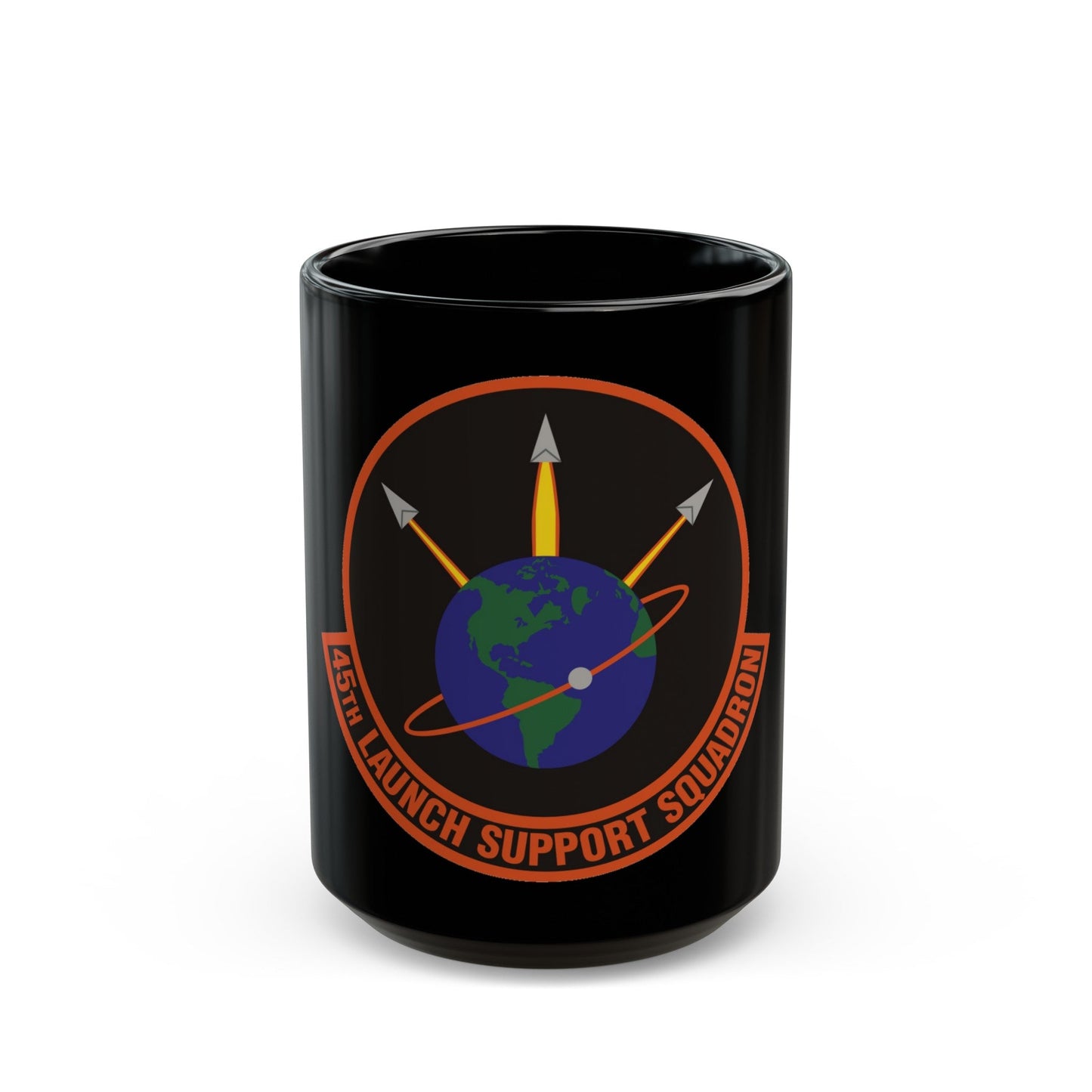 45th Launch Support Squadron (U.S. Air Force) Black Coffee Mug-15oz-The Sticker Space