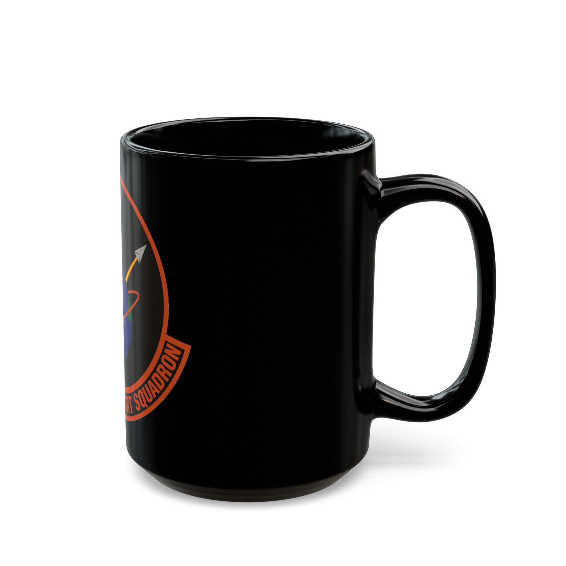 45th Launch Support Squadron (U.S. Air Force) Black Coffee Mug-The Sticker Space