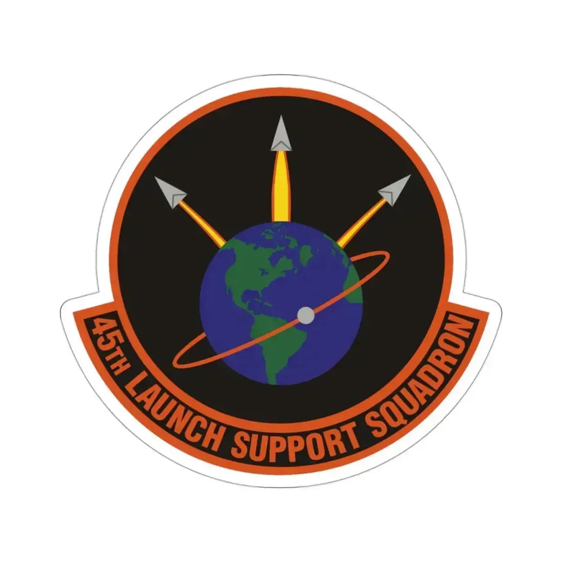 45th Launch Support Squadron (U.S. Air Force) STICKER Vinyl Die-Cut Decal 3 Inch - The Sticker Space
