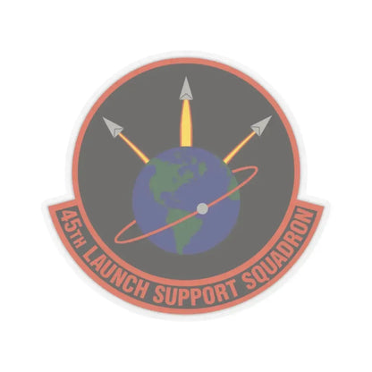 45th Launch Support Squadron (U.S. Air Force) STICKER Vinyl Kiss-Cut Decal 6 Inch Transparent - The Sticker Space