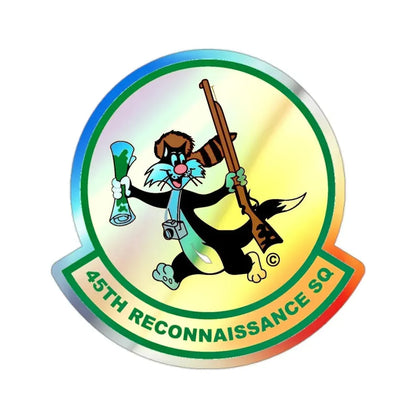 45th Reconnaissance SQ (U.S. Air Force) Holographic STICKER Die-Cut Vinyl Decal - The Sticker Space