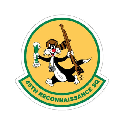 45th Reconnaissance SQ (U.S. Air Force) STICKER Vinyl Kiss-Cut Decal 2 Inch White - The Sticker Space