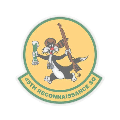 45th Reconnaissance SQ (U.S. Air Force) STICKER Vinyl Kiss-Cut Decal 4 Inch Transparent - The Sticker Space