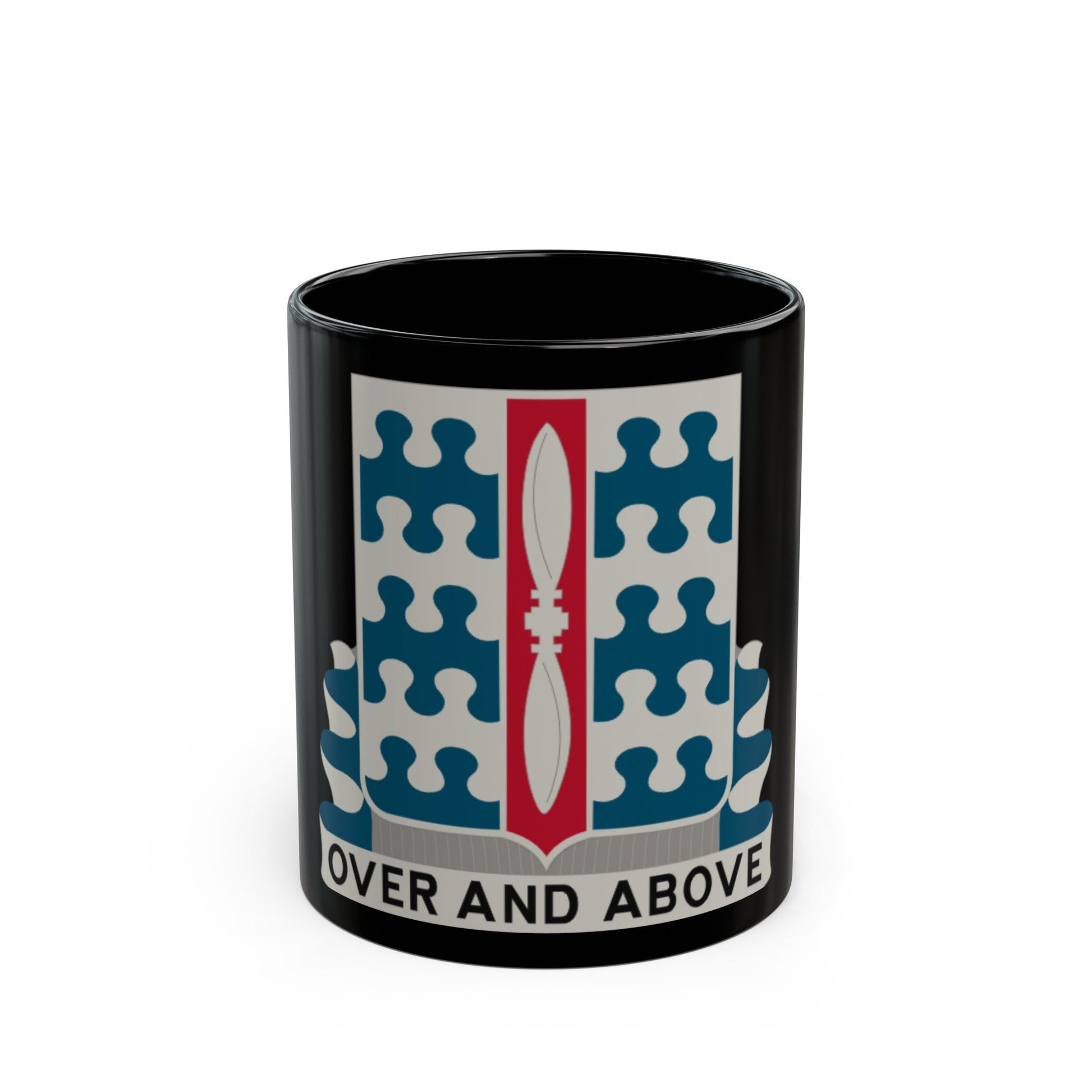 46 Aviation Battalion (U.S. Army) Black Coffee Mug-11oz-The Sticker Space