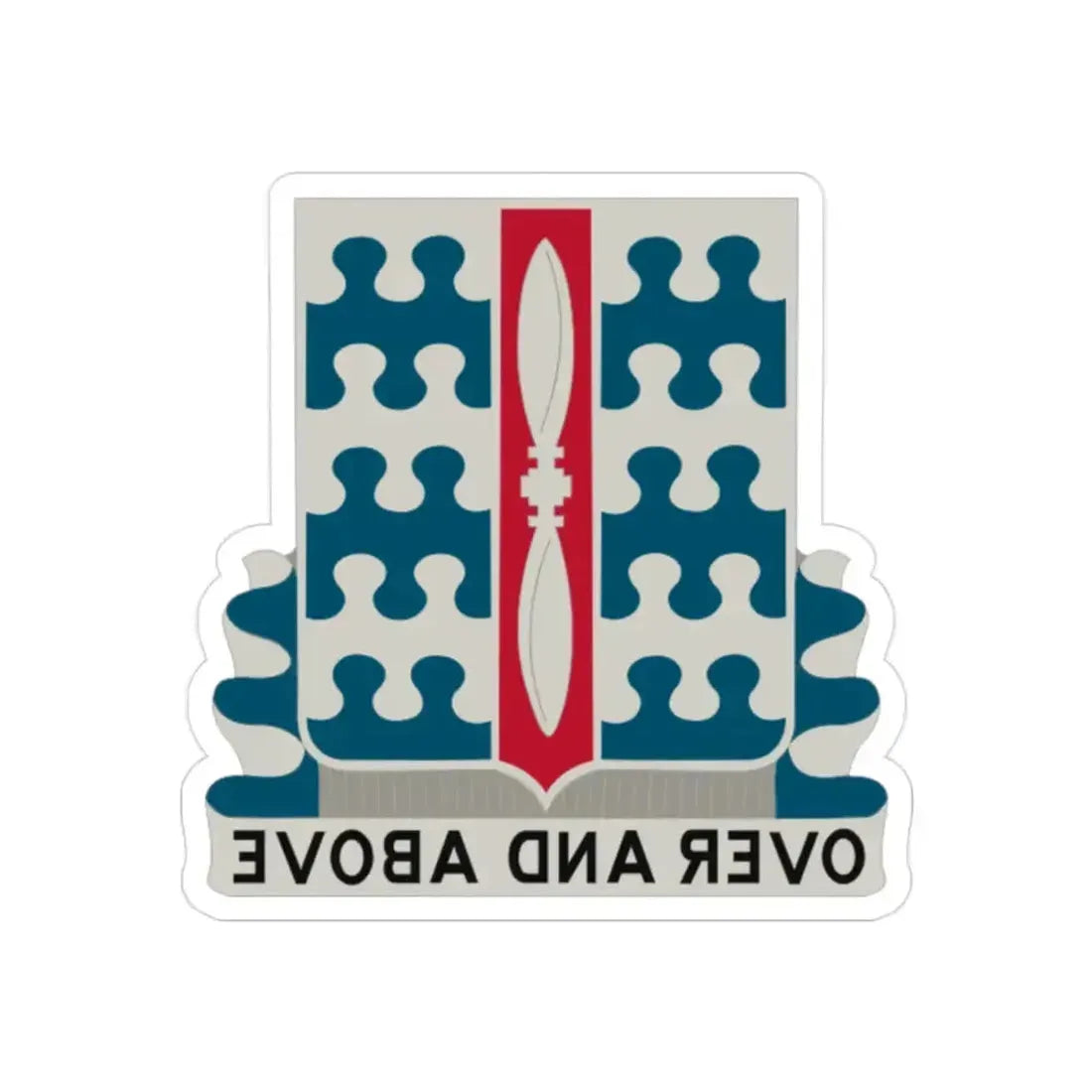 46 Aviation Battalion (U.S. Army) REVERSE PRINT Transparent Die-Cut STICKER 2 Inch Die-Cut Transparent - The Sticker Space