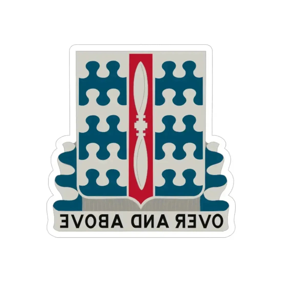 46 Aviation Battalion (U.S. Army) REVERSE PRINT Transparent Die-Cut STICKER 4 Inch Die-Cut Transparent - The Sticker Space