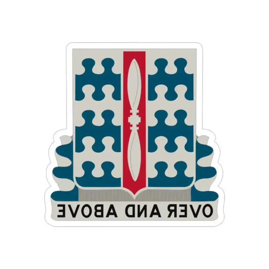 46 Aviation Battalion (U.S. Army) REVERSE PRINT Transparent Die-Cut STICKER 6 Inch Die-Cut Transparent - The Sticker Space