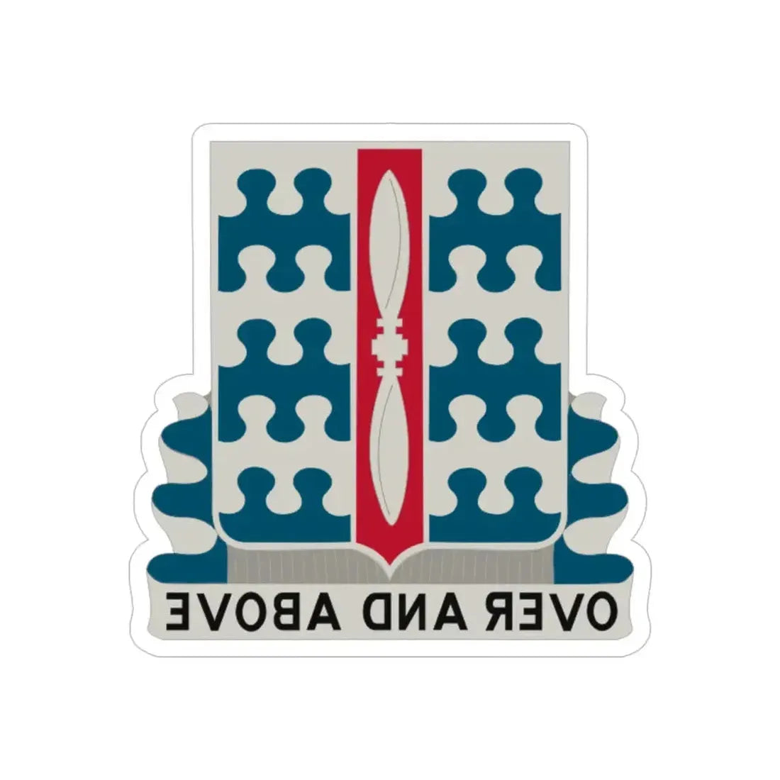 46 Aviation Battalion (U.S. Army) REVERSE PRINT Transparent Die-Cut STICKER - The Sticker Space