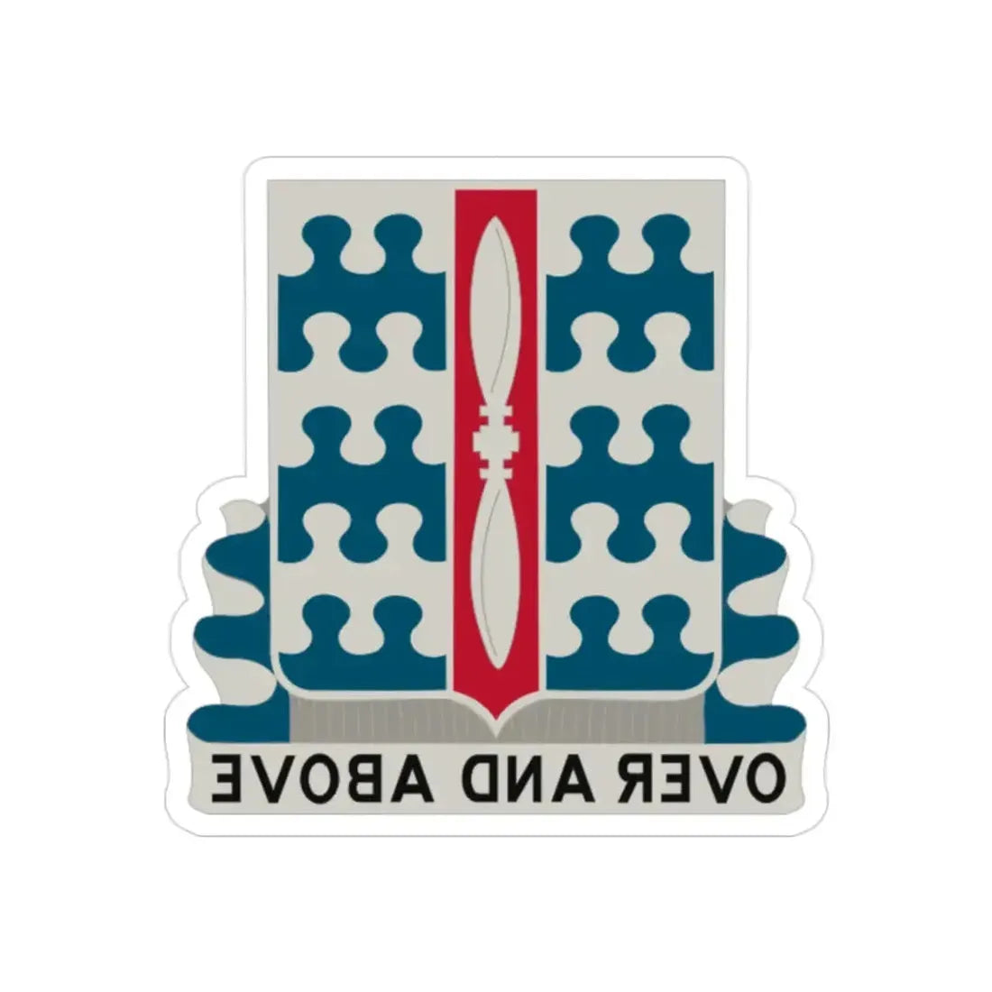 46 Aviation Battalion (U.S. Army) REVERSE PRINT Transparent Die-Cut STICKER - The Sticker Space