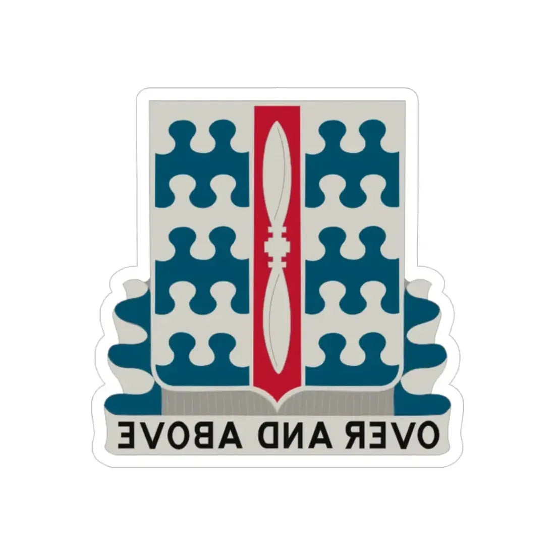 46 Aviation Battalion (U.S. Army) REVERSE PRINT Transparent Die-Cut STICKER - The Sticker Space