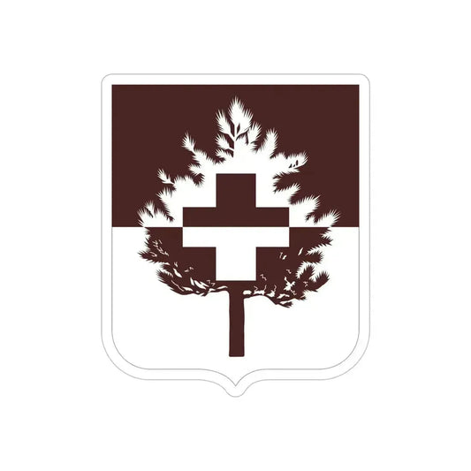 46 Medical Battalion 2 (U.S. Army) REVERSE PRINT Transparent Die-Cut STICKER 6 Inch Die-Cut Transparent - The Sticker Space