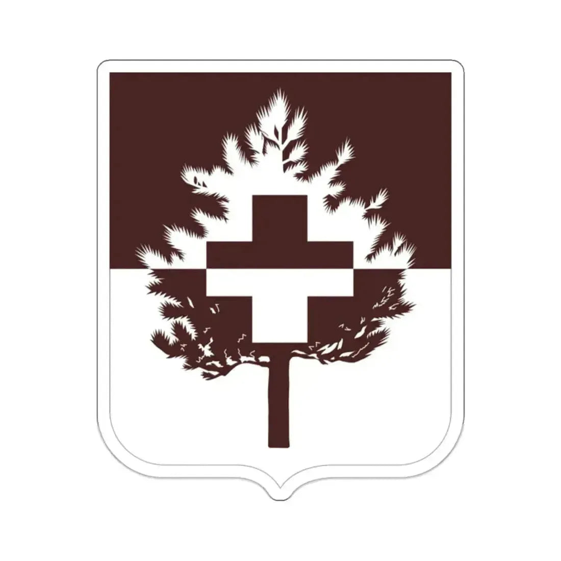 46 Medical Battalion 2 (U.S. Army) STICKER Vinyl Kiss-Cut Decal 2 Inch White - The Sticker Space