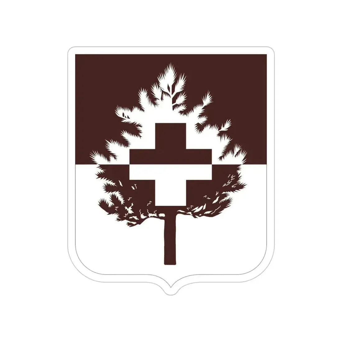 46 Medical Battalion 2 (U.S. Army) Transparent STICKER Die-Cut Vinyl Decal 5 Inch - The Sticker Space