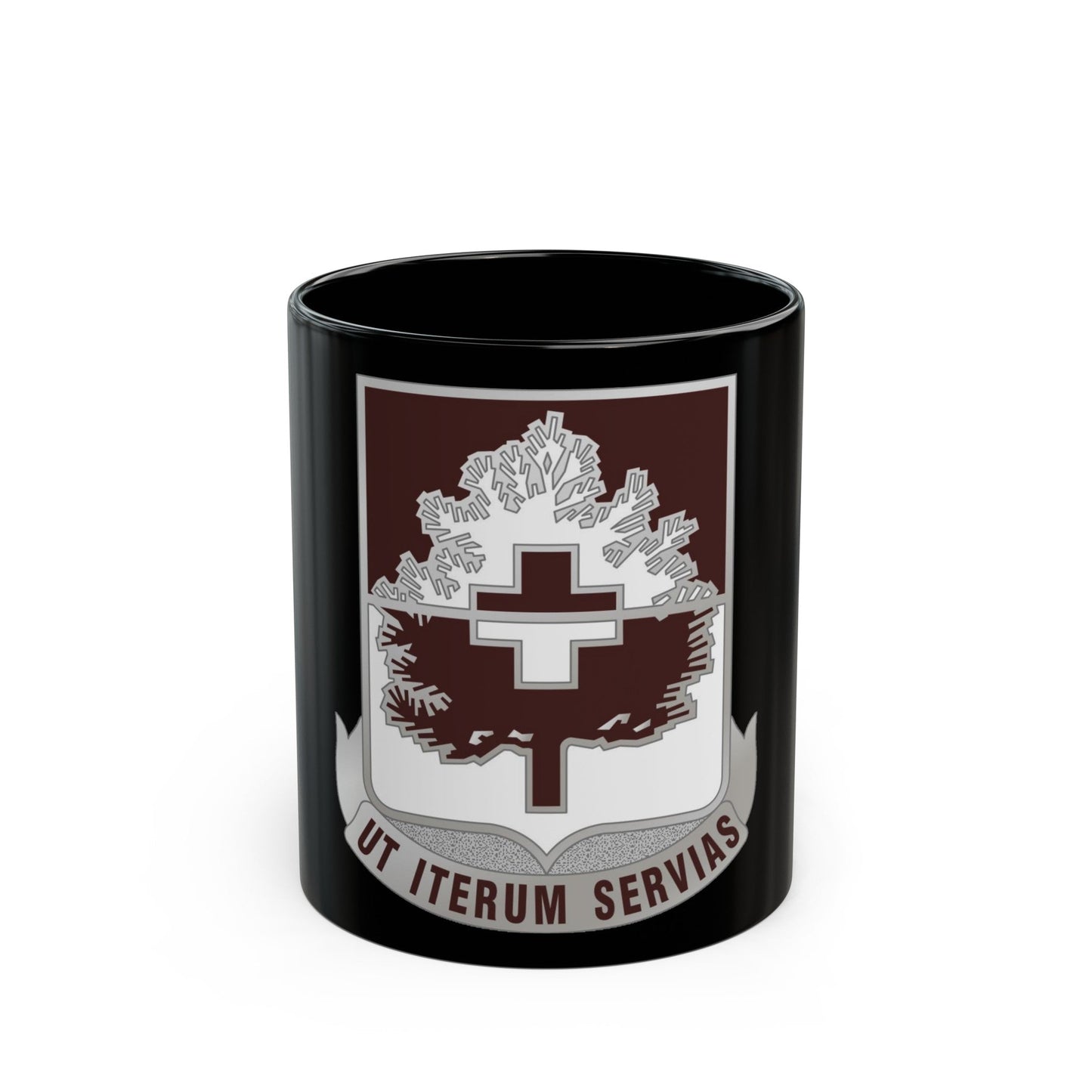 46 Medical Battalion (U.S. Army) Black Coffee Mug-11oz-The Sticker Space