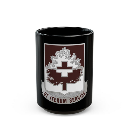 46 Medical Battalion (U.S. Army) Black Coffee Mug-15oz-The Sticker Space