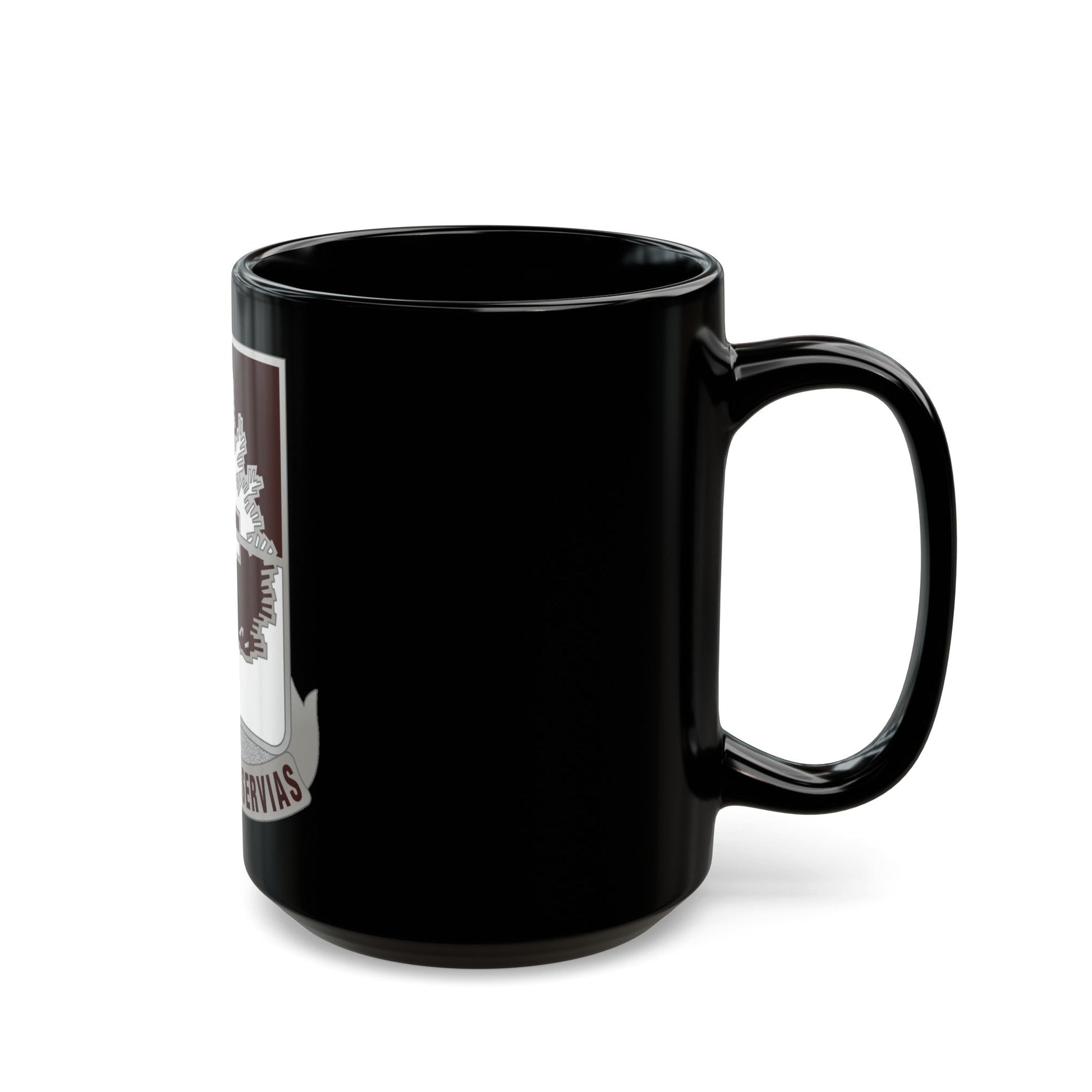 46 Medical Battalion (U.S. Army) Black Coffee Mug-The Sticker Space