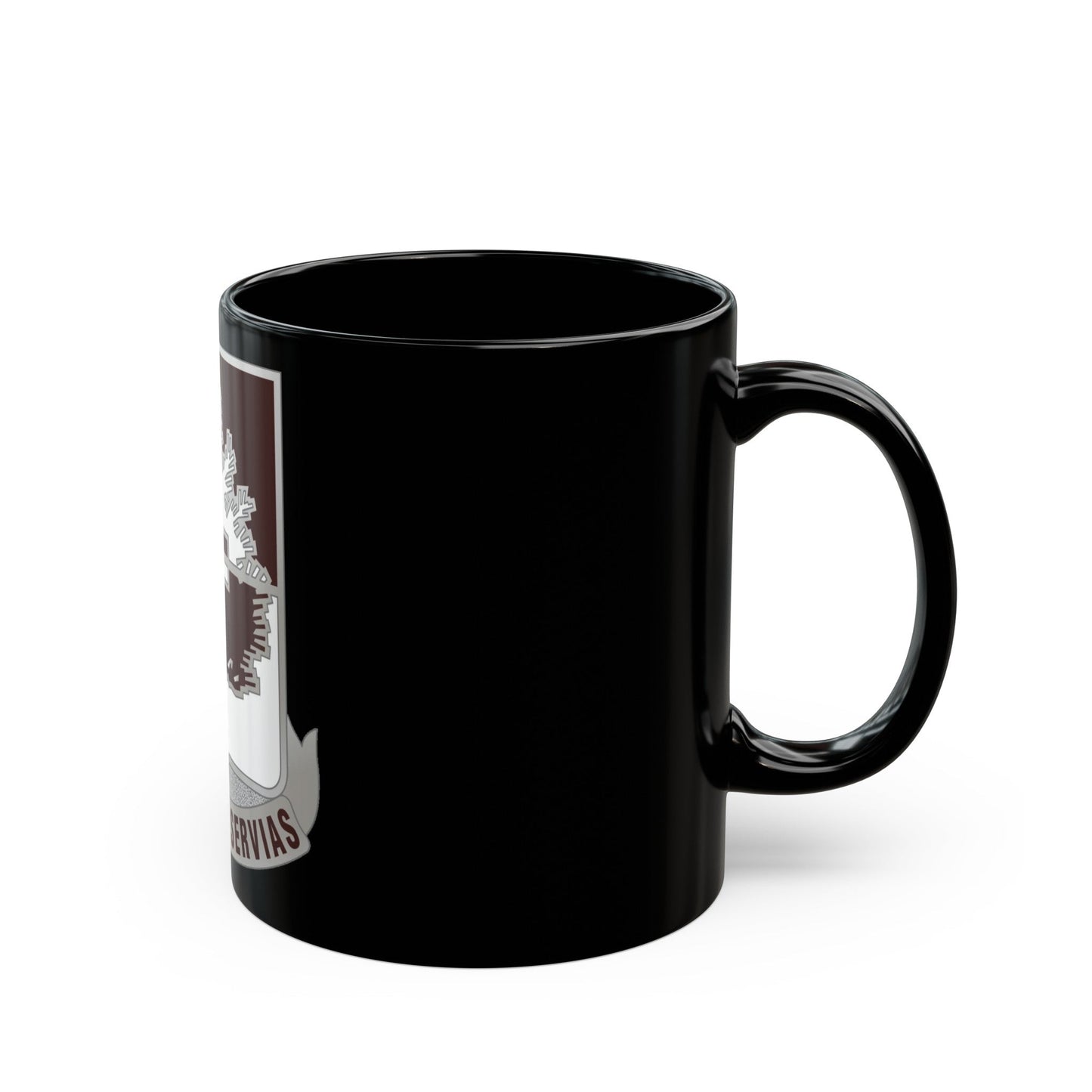 46 Medical Battalion (U.S. Army) Black Coffee Mug-The Sticker Space