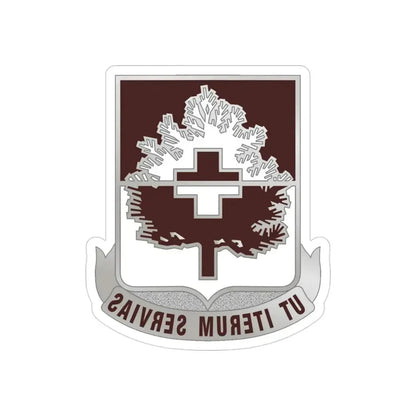 46 Medical Battalion (U.S. Army) REVERSE PRINT Transparent Die-Cut STICKER - The Sticker Space