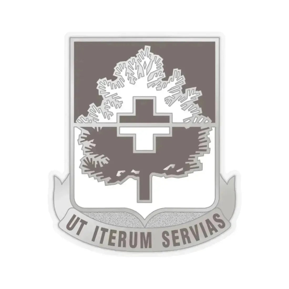 46 Medical Battalion (U.S. Army) STICKER Vinyl Kiss-Cut Decal 2 Inch Transparent - The Sticker Space