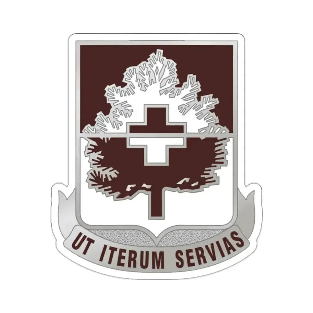 46 Medical Battalion (U.S. Army) STICKER Vinyl Kiss-Cut Decal 2 Inch White - The Sticker Space