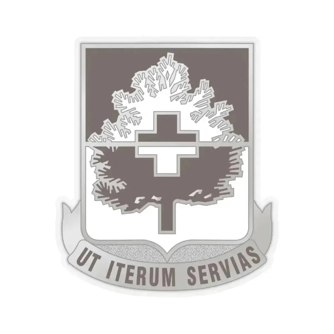 46 Medical Battalion (U.S. Army) STICKER Vinyl Kiss-Cut Decal 4 Inch Transparent - The Sticker Space