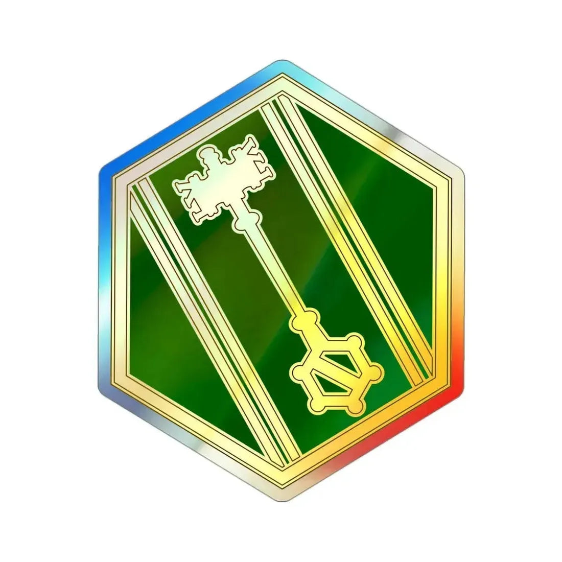 46 Military Police Command (U.S. Army) Holographic STICKER Die-Cut Vinyl Decal 3 Inch Holographic - The Sticker Space