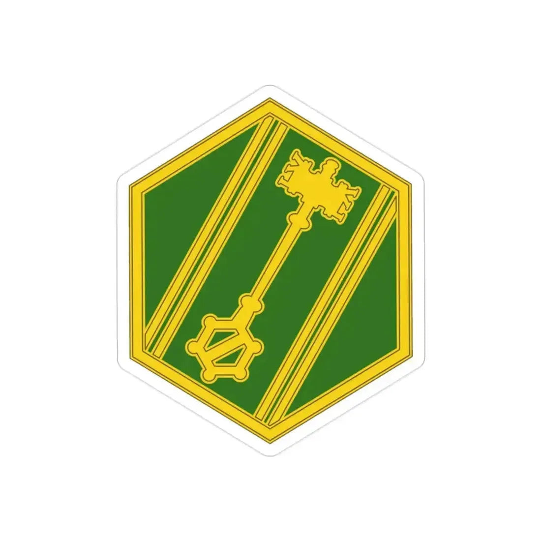 46 Military Police Command (U.S. Army) REVERSE PRINT Transparent Die-Cut STICKER 2 Inch Die-Cut Transparent - The Sticker Space