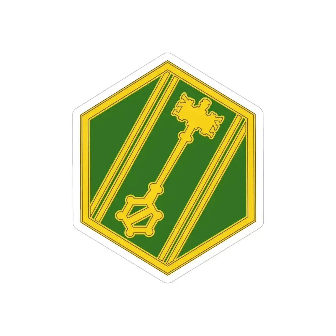 46 Military Police Command (U.S. Army) REVERSE PRINT Transparent Die-Cut STICKER 4 Inch Die-Cut Transparent - The Sticker Space