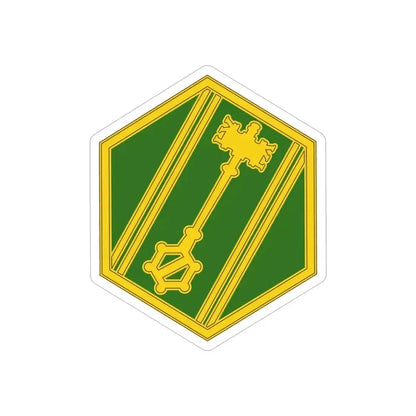 46 Military Police Command (U.S. Army) REVERSE PRINT Transparent Die-Cut STICKER 5 Inch Die-Cut Transparent - The Sticker Space