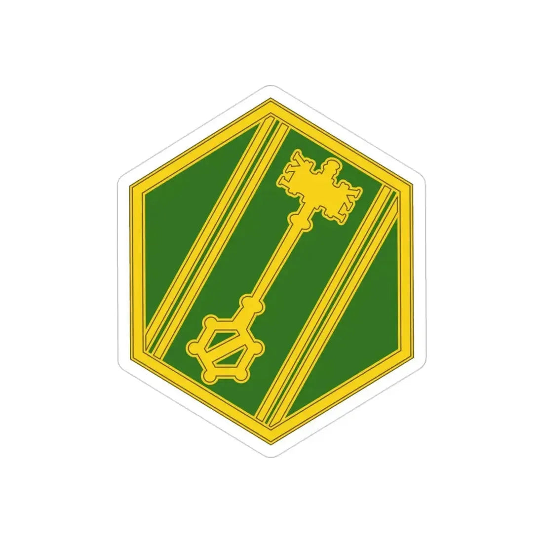 46 Military Police Command (U.S. Army) REVERSE PRINT Transparent Die-Cut STICKER - The Sticker Space