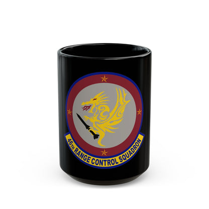 46 Range Control Squadron AFMC (U.S. Air Force) Black Coffee Mug-15oz-The Sticker Space