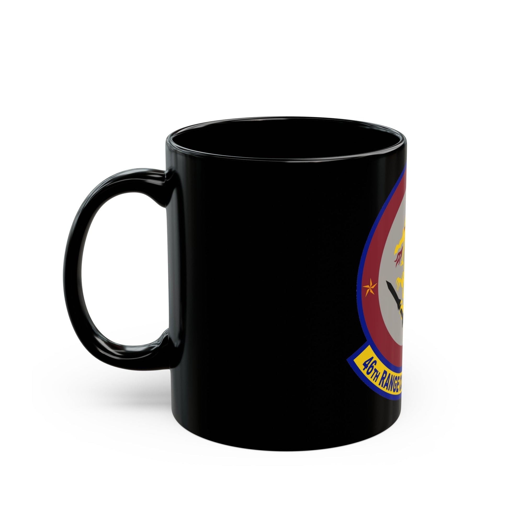 46 Range Control Squadron AFMC (U.S. Air Force) Black Coffee Mug-The Sticker Space