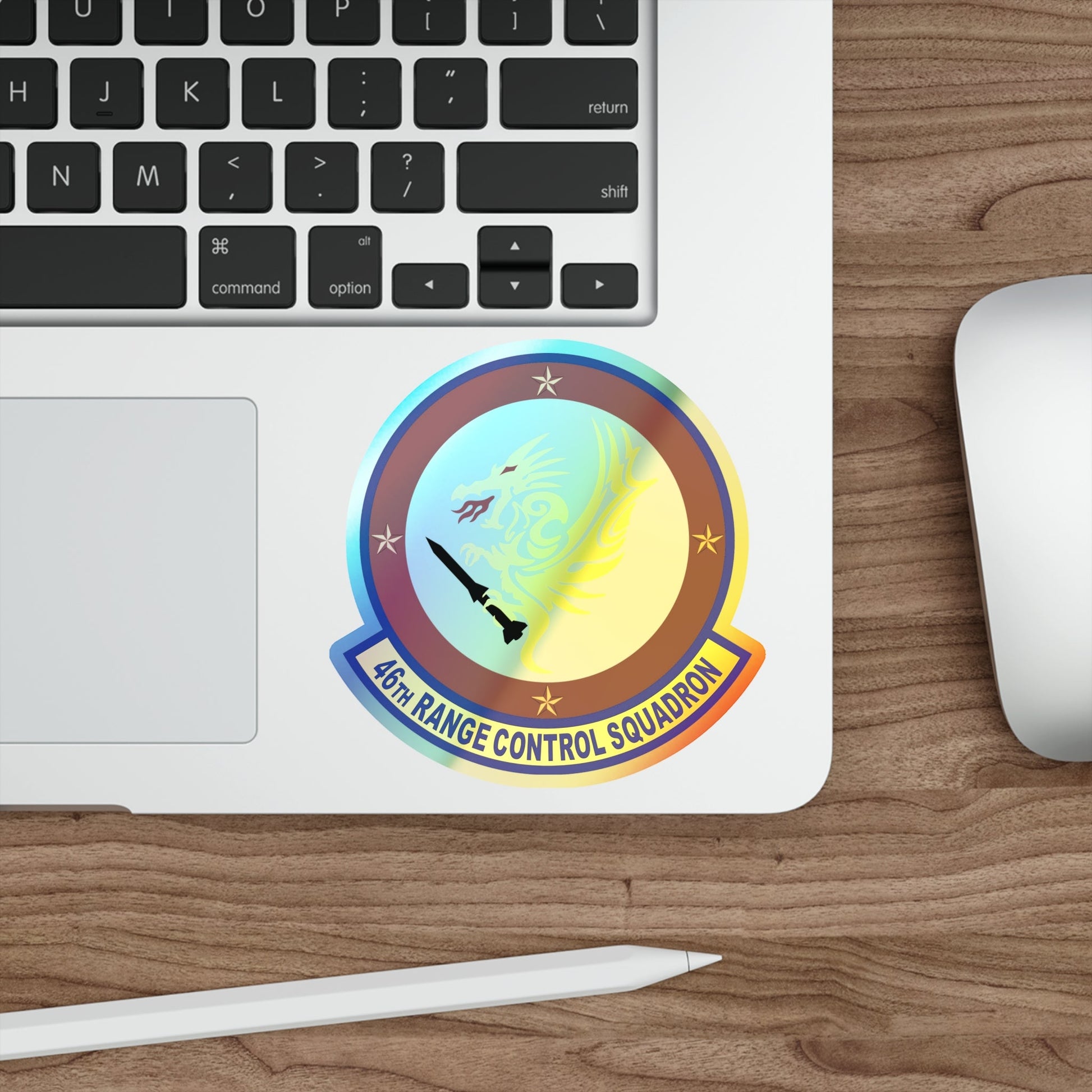 46 Range Control Squadron AFMC (U.S. Air Force) Holographic STICKER Die-Cut Vinyl Decal-The Sticker Space