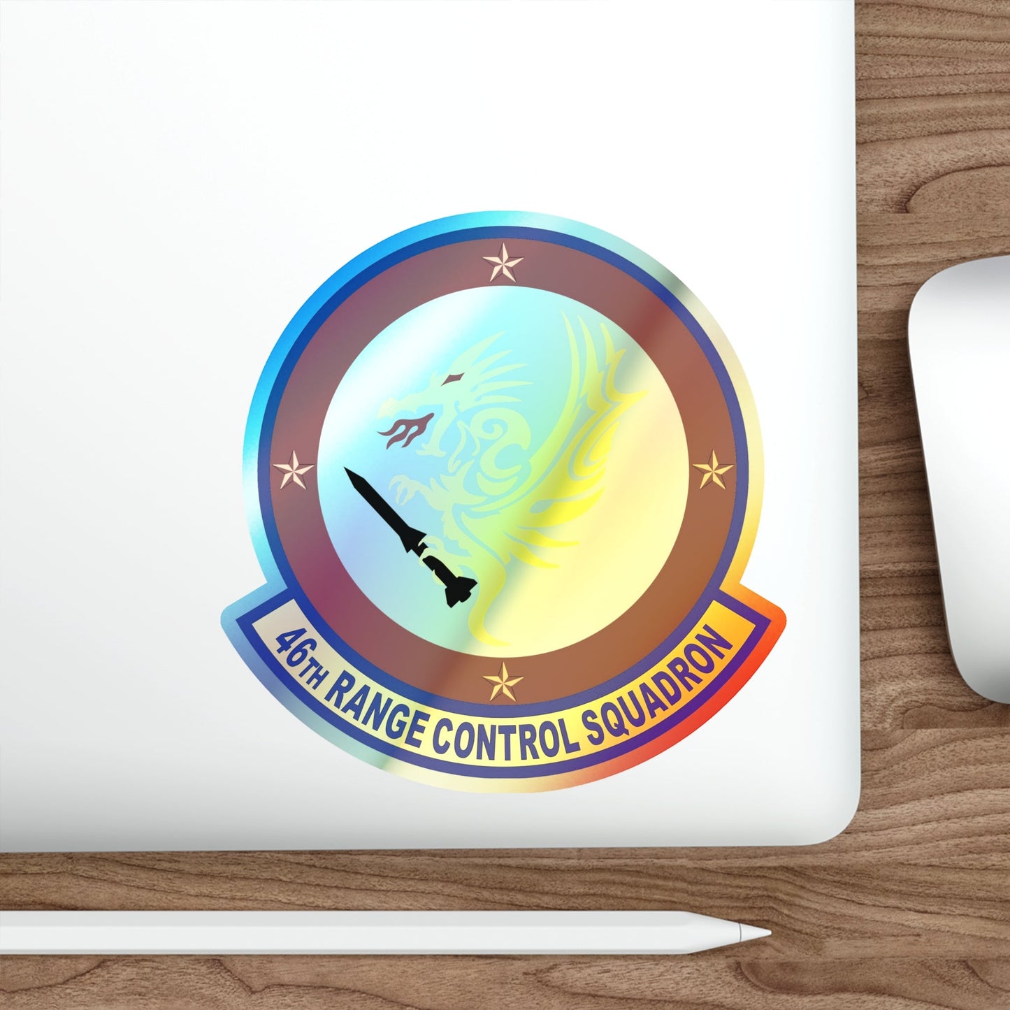 46 Range Control Squadron AFMC (U.S. Air Force) Holographic STICKER Die-Cut Vinyl Decal-The Sticker Space