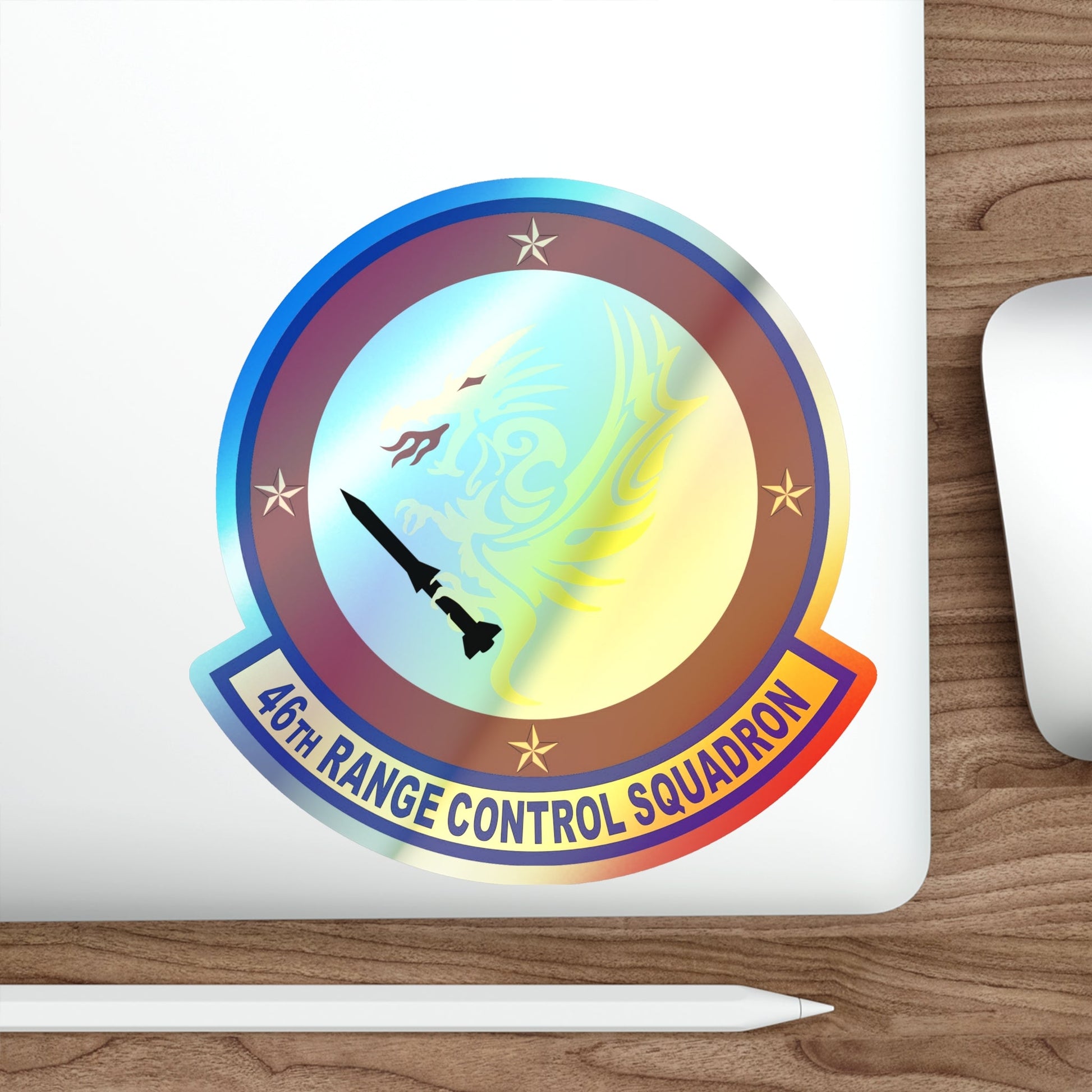 46 Range Control Squadron AFMC (U.S. Air Force) Holographic STICKER Die-Cut Vinyl Decal-The Sticker Space