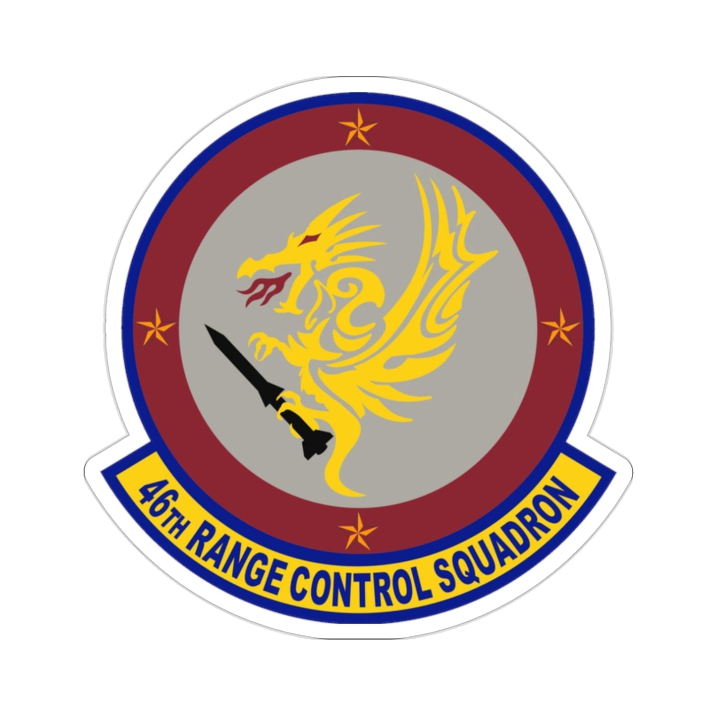 46 Range Control Squadron AFMC (U.S. Air Force) STICKER Vinyl Die-Cut Decal-2 Inch-The Sticker Space