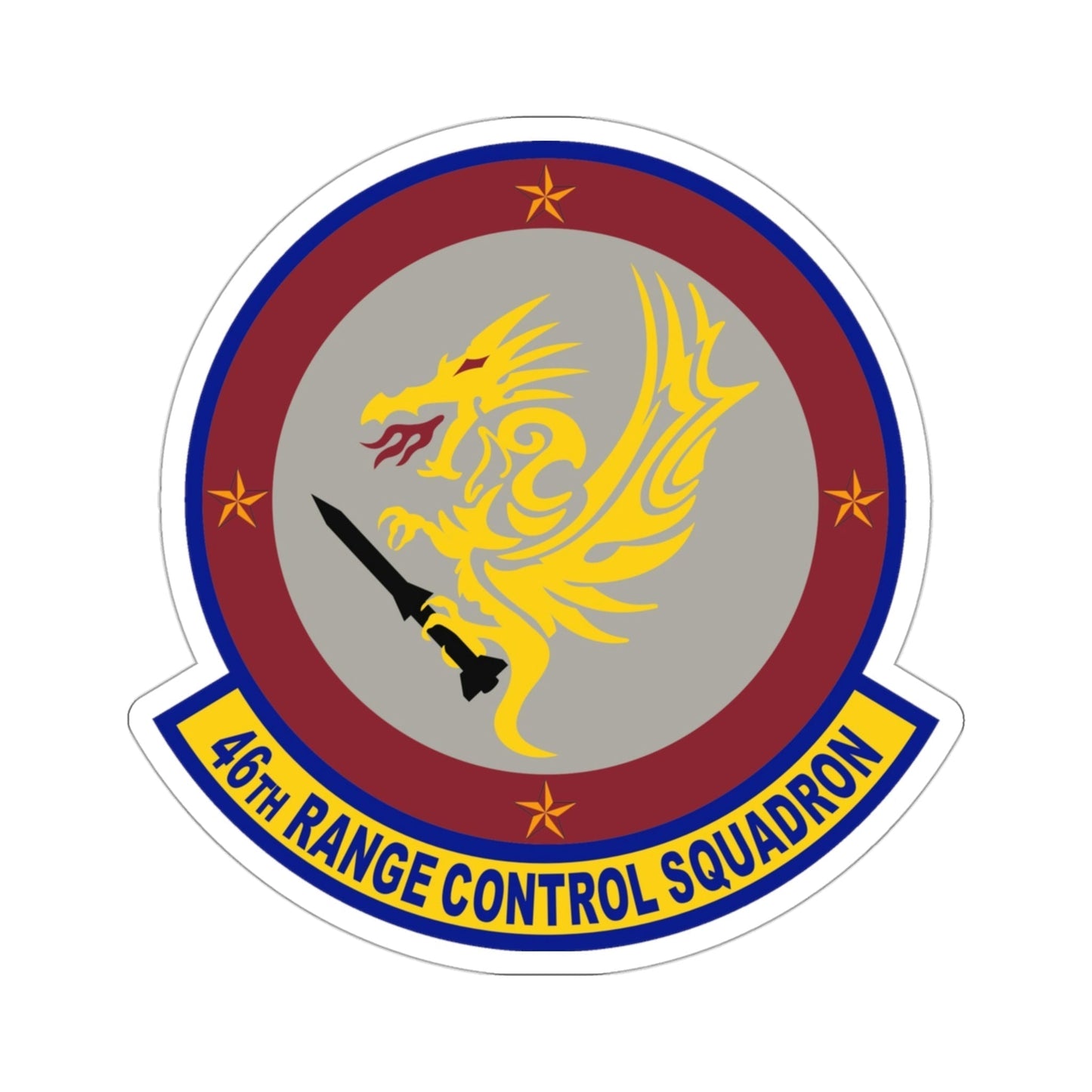 46 Range Control Squadron AFMC (U.S. Air Force) STICKER Vinyl Die-Cut Decal-3 Inch-The Sticker Space