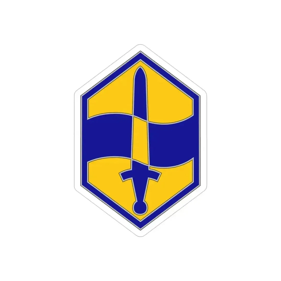 460 Chemical Brigade (U.S. Army) REVERSE PRINT Transparent Die-Cut STICKER 4 Inch Die-Cut Transparent - The Sticker Space