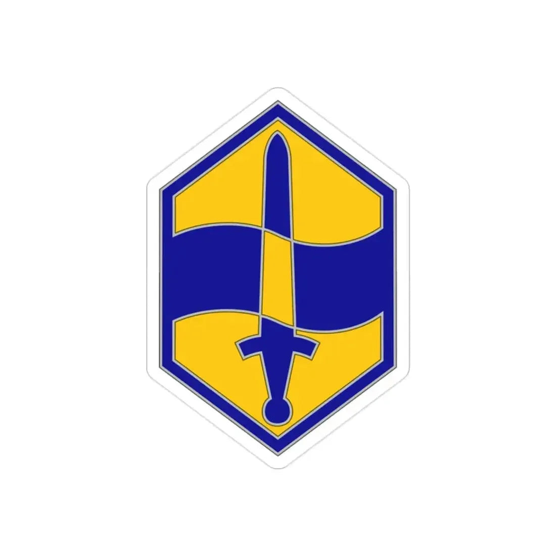 460 Chemical Brigade (U.S. Army) REVERSE PRINT Transparent Die-Cut STICKER - The Sticker Space
