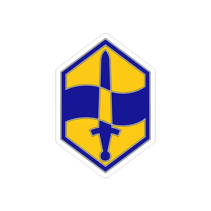 460 Chemical Brigade (U.S. Army) REVERSE PRINT Transparent Die-Cut STICKER - The Sticker Space