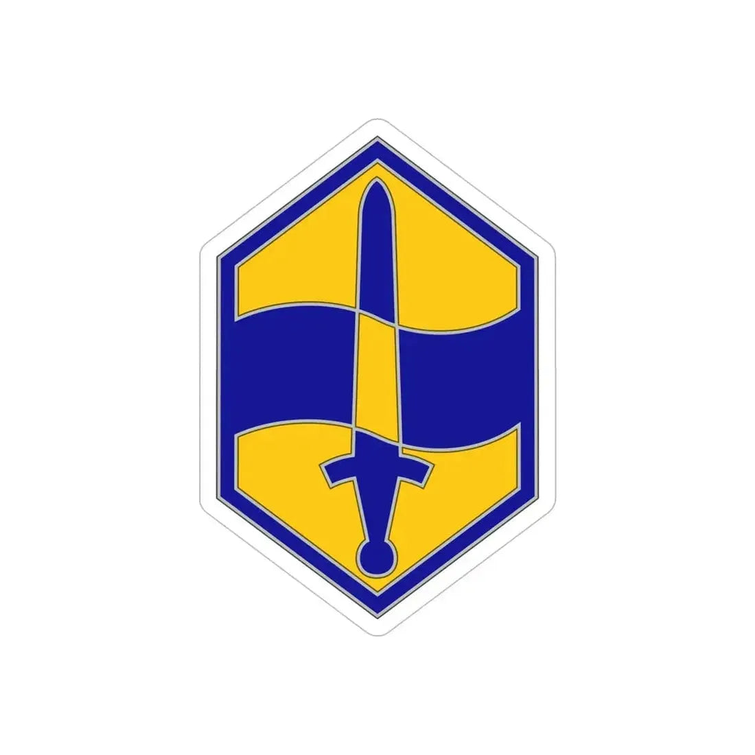 460 Chemical Brigade (U.S. Army) REVERSE PRINT Transparent Die-Cut STICKER - The Sticker Space
