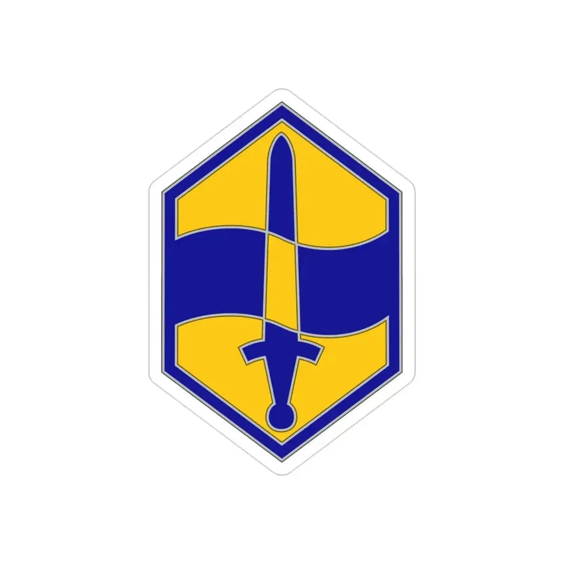 460 Chemical Brigade (U.S. Army) REVERSE PRINT Transparent Die-Cut STICKER - The Sticker Space