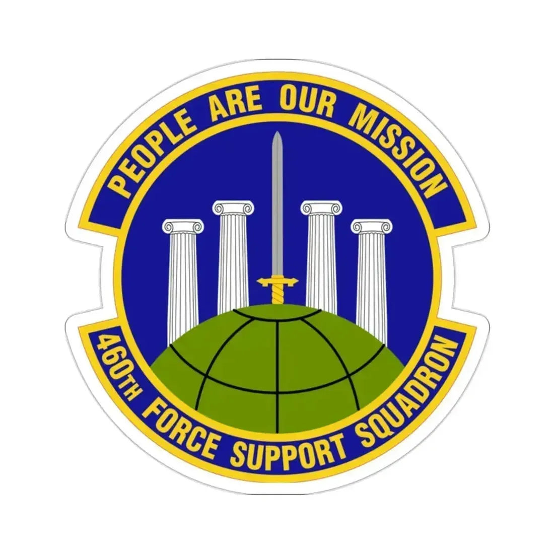460 Force Support Squadron AFSPC (U.S. Air Force) STICKER Vinyl Die-Cut Decal 2 Inch - The Sticker Space