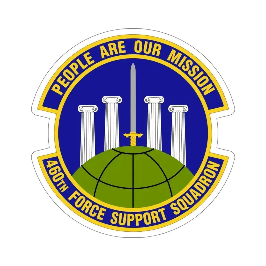460 Force Support Squadron AFSPC (U.S. Air Force) STICKER Vinyl Die-Cut Decal - The Sticker Space