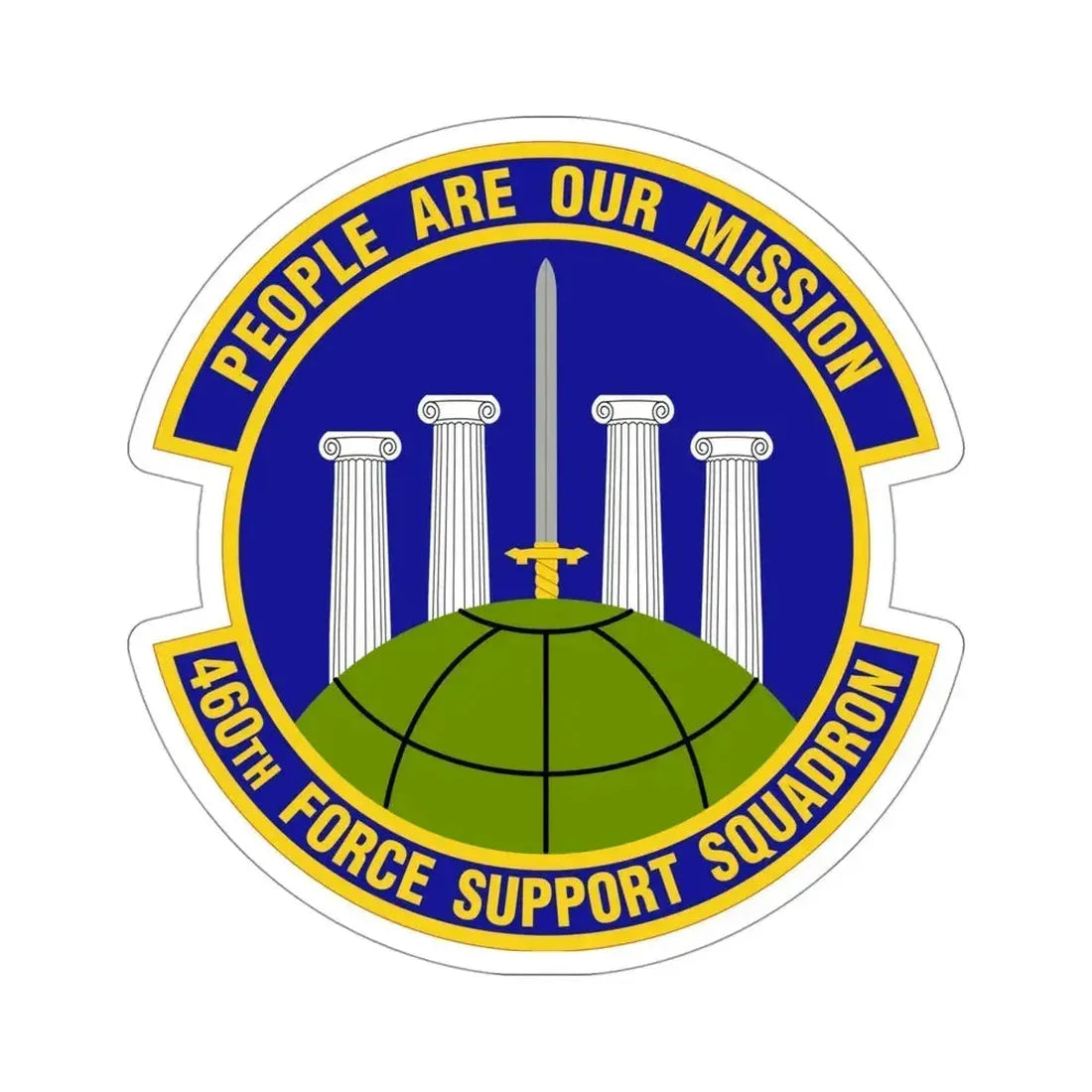 460 Force Support Squadron AFSPC (U.S. Air Force) STICKER Vinyl Die-Cut Decal - The Sticker Space